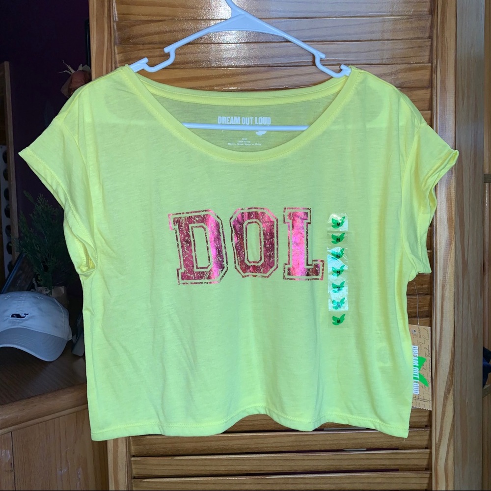 ‼️Closet Clean Out Sale Selena Gomez | Yellow Crop Shirt